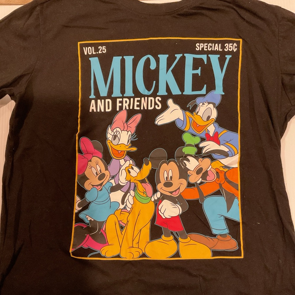 Mickey and Friends Black Kids T-Shirt